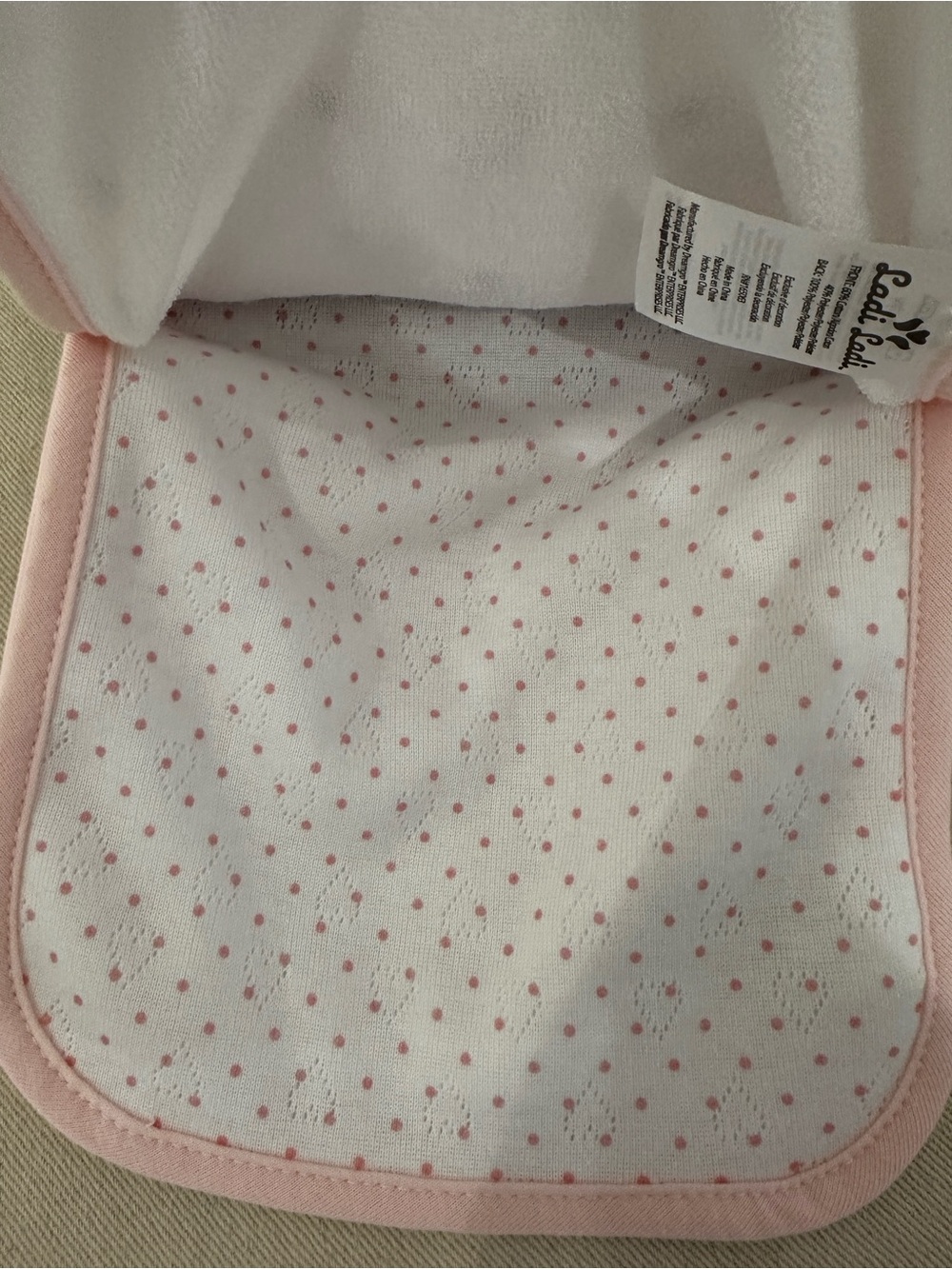 Adorable Pink Bunny Baby Bib, Rattle & Burp Cloth 5 Piece Gift Set NWT - Picture 7 of 9
